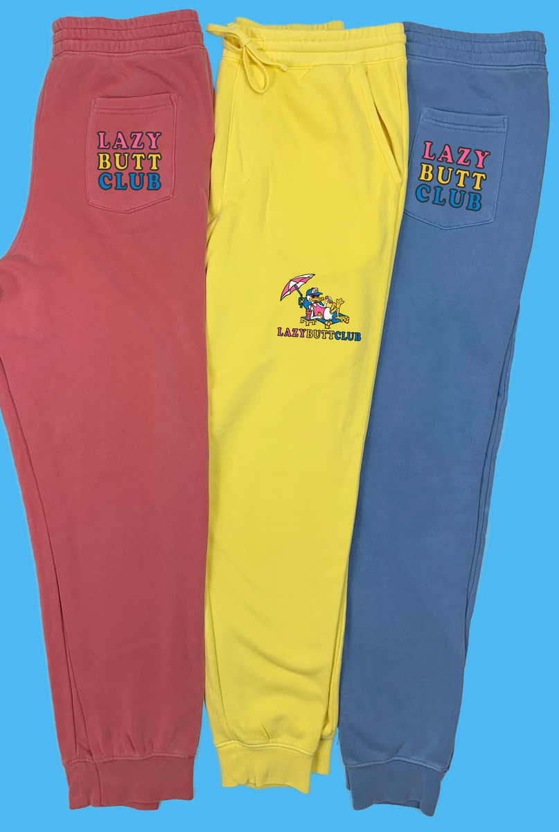 Lazy Butt Club Pigment Dyed Sweatpants – LAZY BUTT CLUB