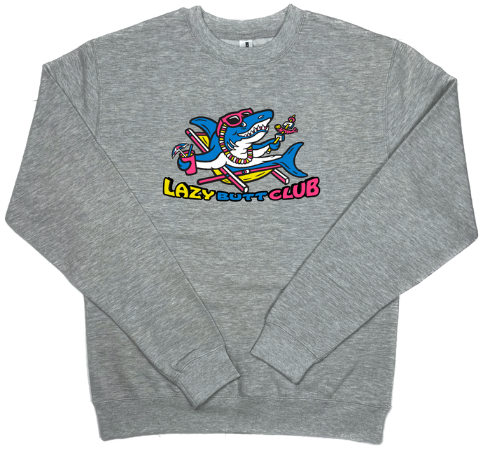 Lazy Shark Crewneck Sweatshirt