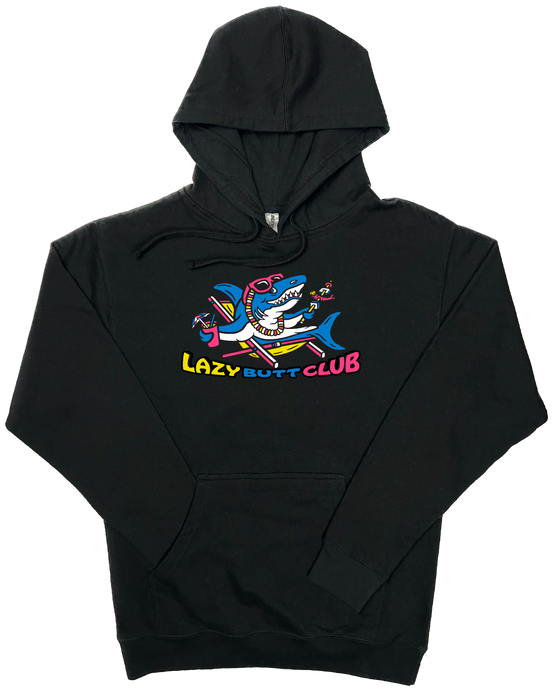 Lazy Shark Hooded Sweatshirt